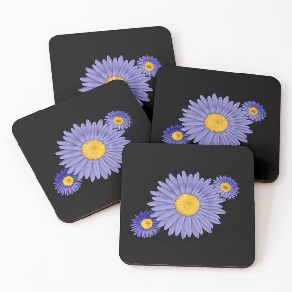 Item preview, Amazing Midnight Blue three Daisy Sun Flowers designed and sold by Aquillashop.