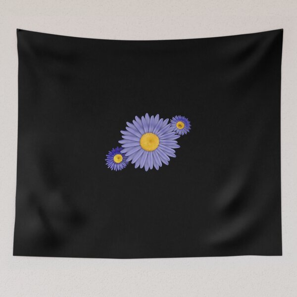 Item preview, Amazing Midnight Blue three Daisy Sun Flowers designed and sold by Aquillashop.