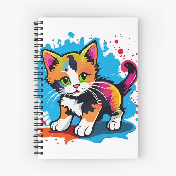 Item preview, Adorable Cute Kitten with a Splash of Graffiti designed and sold by ComputeUnit.