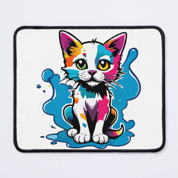 Item preview, Adorable Cute Kitten with a Splash of Graffiti designed and sold by ComputeUnit.