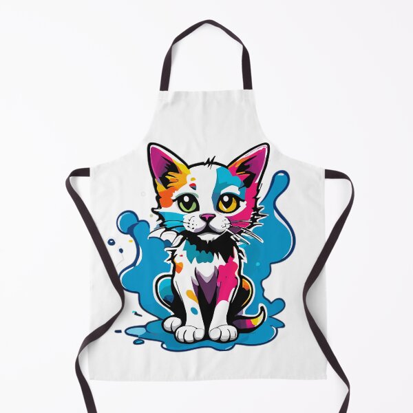Item preview, Adorable Cute Kitten with a Splash of Graffiti designed and sold by ComputeUnit.