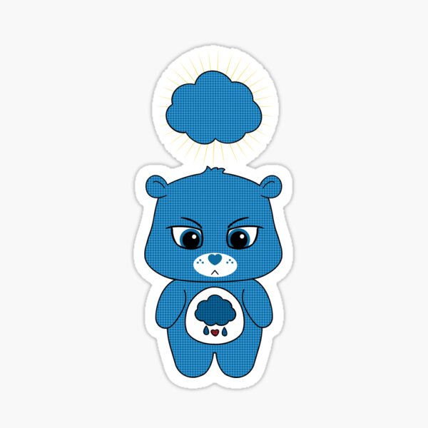 Care Bear Stickers , Kids , Adult , Craft , Scrapbooking , Birthday ,  Clouds , Grumpy , Friend , Cute