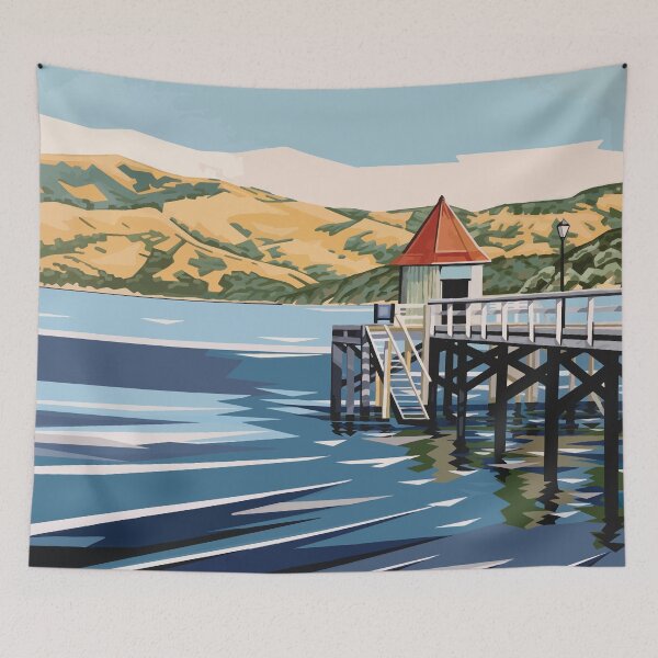 Item preview, Akaroa Jetty designed and sold by Ira Mitchell.