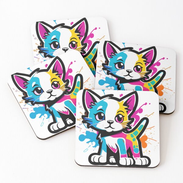 Item preview, Adorable Cute Kitten with a Splash of Graffiti designed and sold by ComputeUnit.