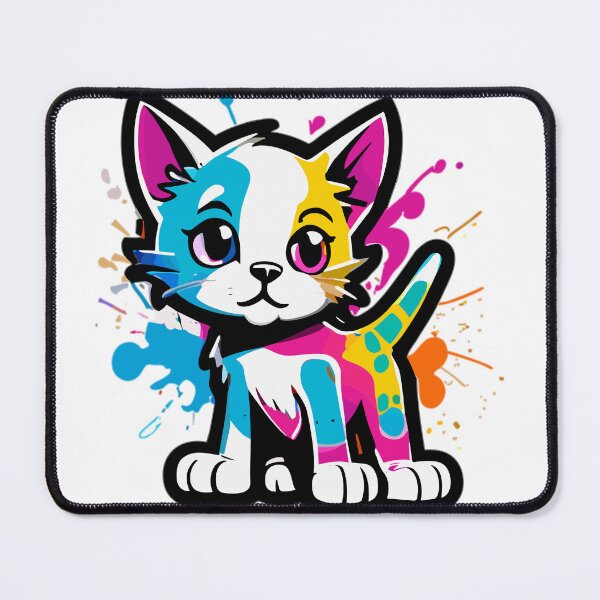 Item preview, Adorable Cute Kitten with a Splash of Graffiti designed and sold by ComputeUnit.