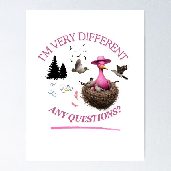 Item preview, Strange Birds Unique Different Creative Odd Dark Humor designed and sold by ImagineIfGifts.