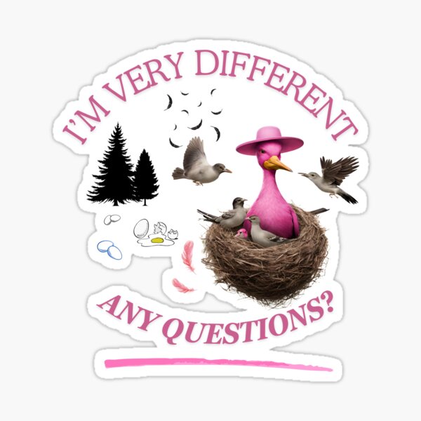Item preview, Strange Birds Unique Different Creative Odd Dark Humor designed and sold by ImagineIfGifts.