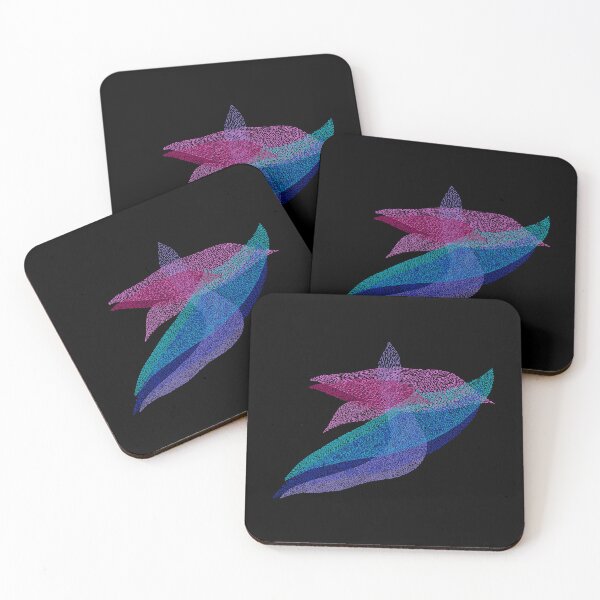 Item preview, Abstract (pink green blue / black background) designed and sold by MentaLee.