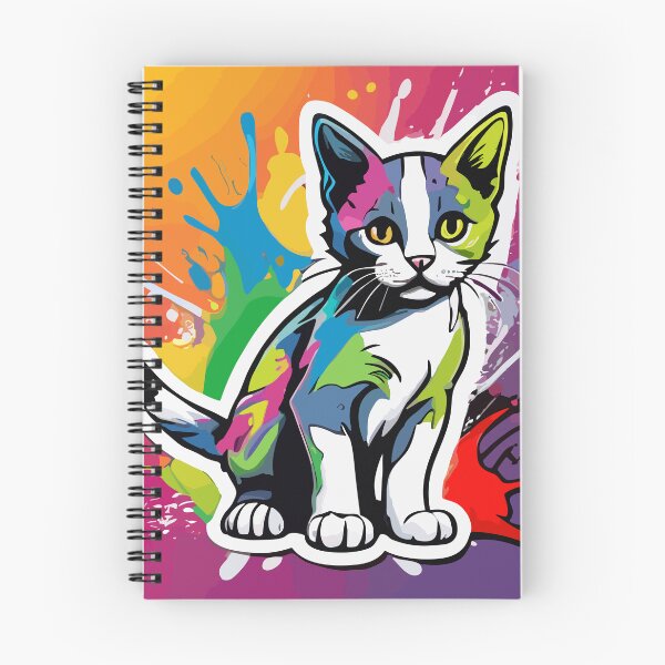 Aperçu de l'œuvre Adorable chaton mignon avec une touche de graffiti créée et vendue par ComputeUnit.