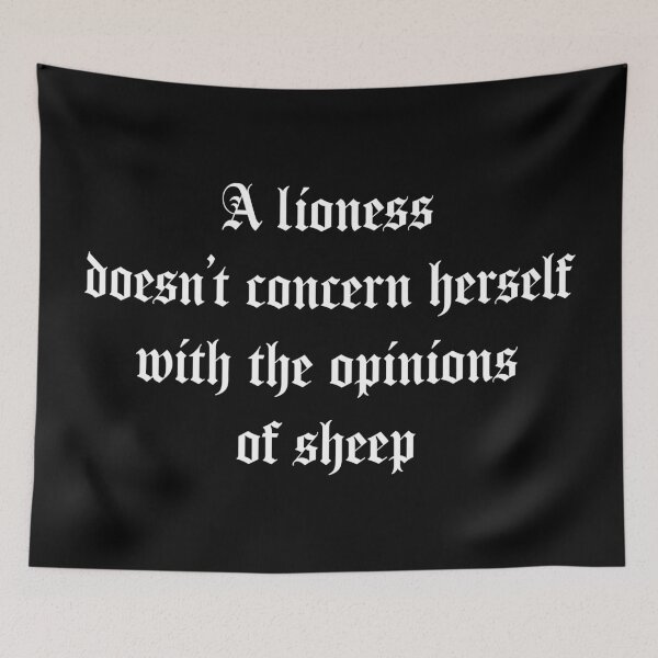 Item preview, Lioness Doesn’t Concern Herself with Opinions of Sheep designed and sold by Sapphic Reality.