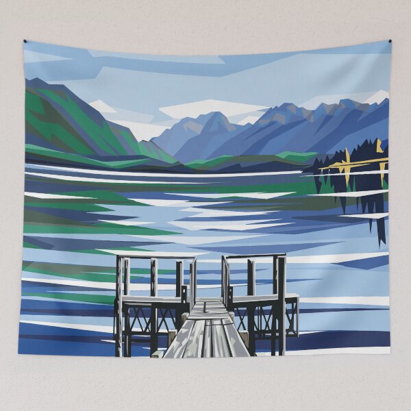 Item preview, Te Anau Jetty designed and sold by Ira Mitchell.