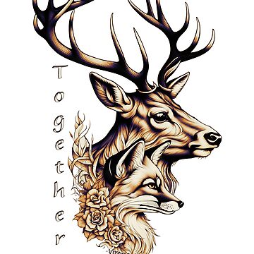 Artwork thumbnail, Stag & Vixen Together by Vixen-Games