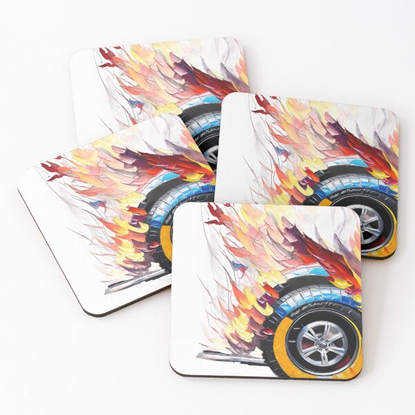 Item preview, Burning Car Tire designed and sold by Abstractionaly.
