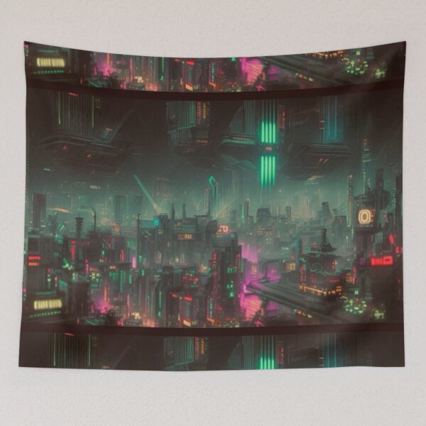 Item preview, Cyber Runner Tapestry designed and sold by jakersvelmax.