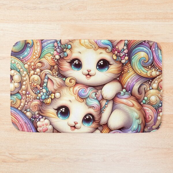 Item preview, Kittens Pearls and Rainbows designed and sold by purplesensation.
