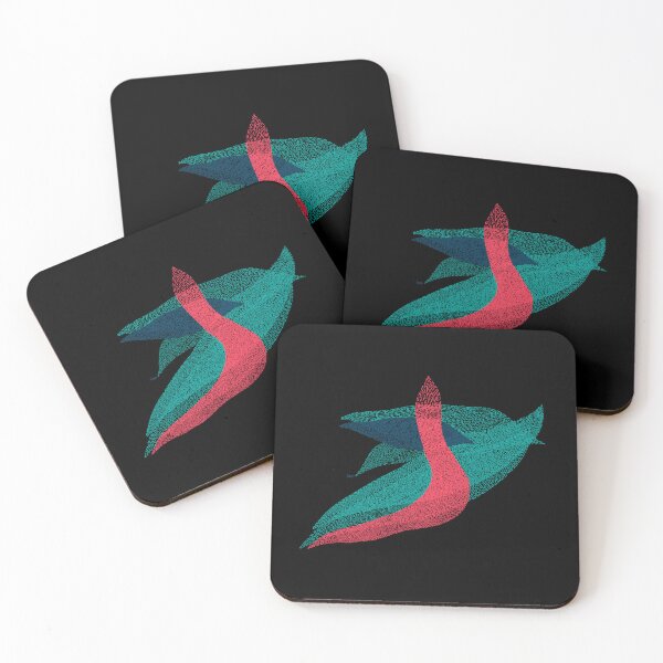 Item preview, Abstract (blue red turquoise / black background) designed and sold by MentaLee.