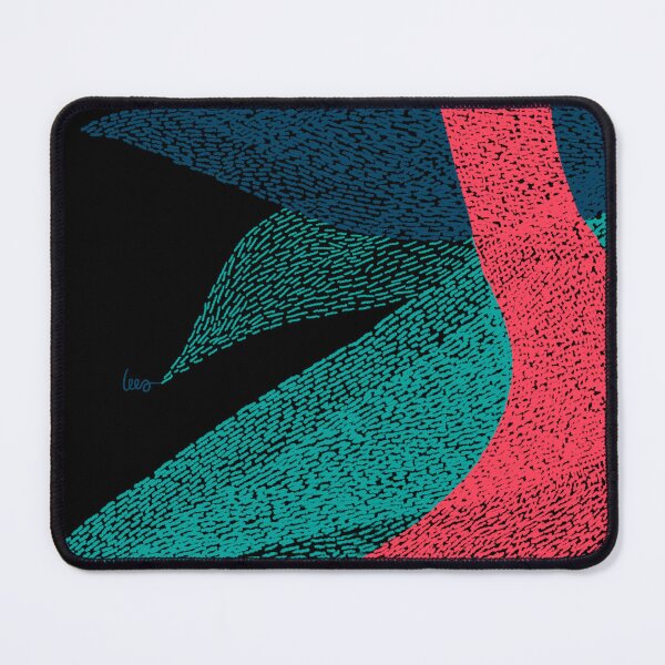 Item preview, Abstract (blue red turquoise / black background) designed and sold by MentaLee.
