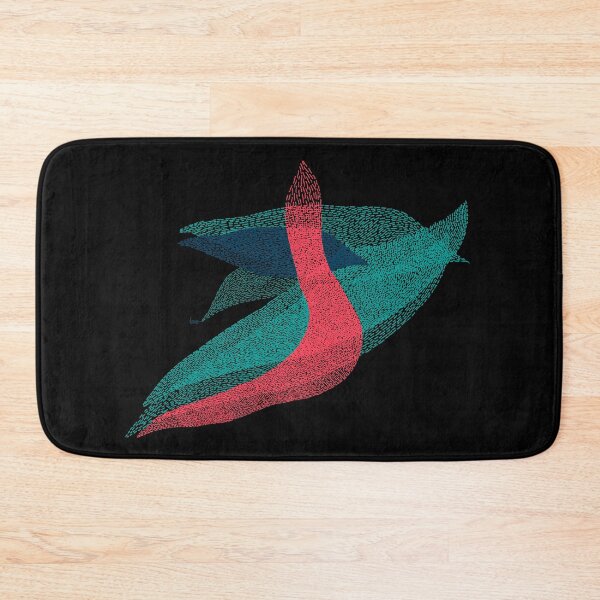 Item preview, Abstract (blue red turquoise / black background) designed and sold by MentaLee.