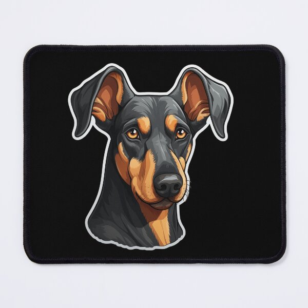 Item preview, head of a cute doberman designed and sold by At-Brothers.
