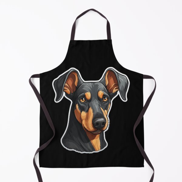 Item preview, head of a cute doberman designed and sold by At-Brothers.