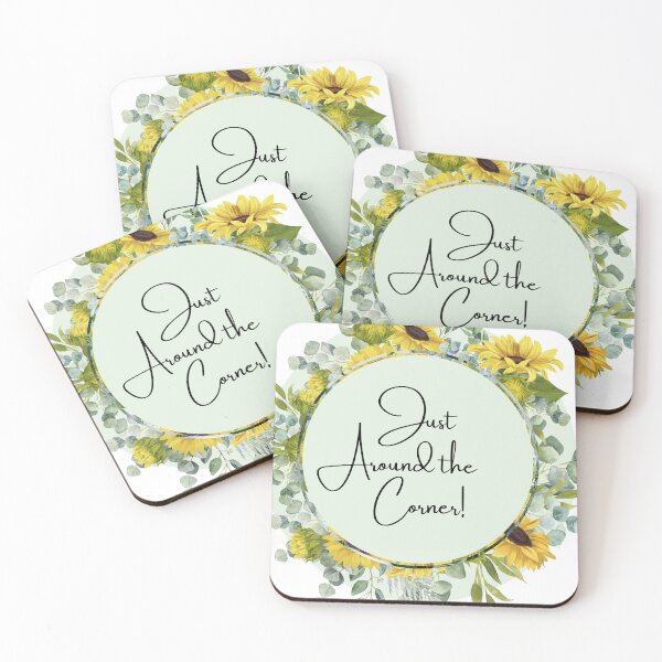 Item preview, JW, Just Around the Corner, Sunflowers designed and sold by GiftableGems.