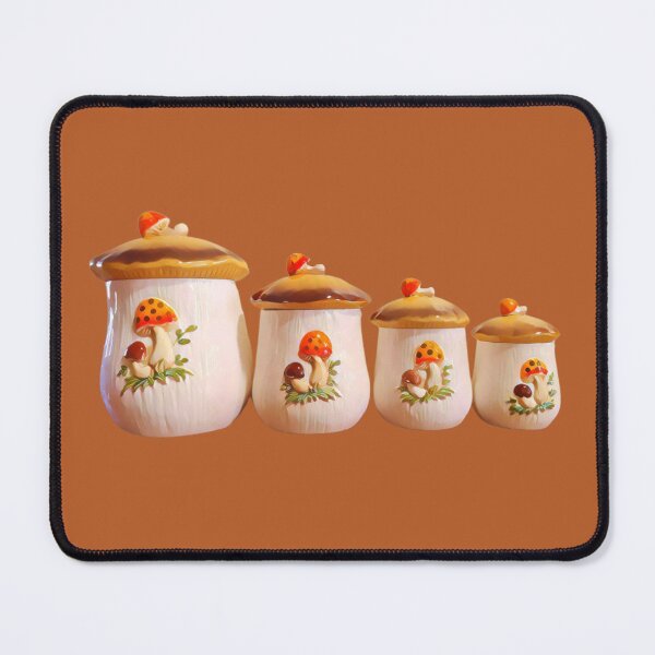 Item preview, Merry mushroom vintage canister set of 4 designed and sold by Neeshki.