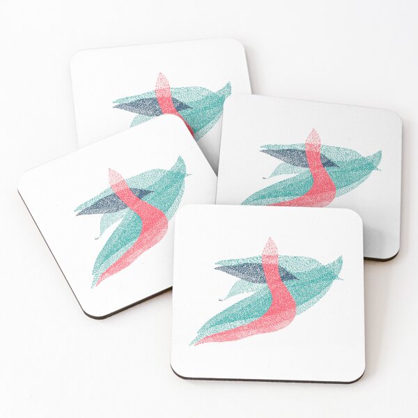 Item preview, Abstract (blue red turquoise / white background) designed and sold by MentaLee.