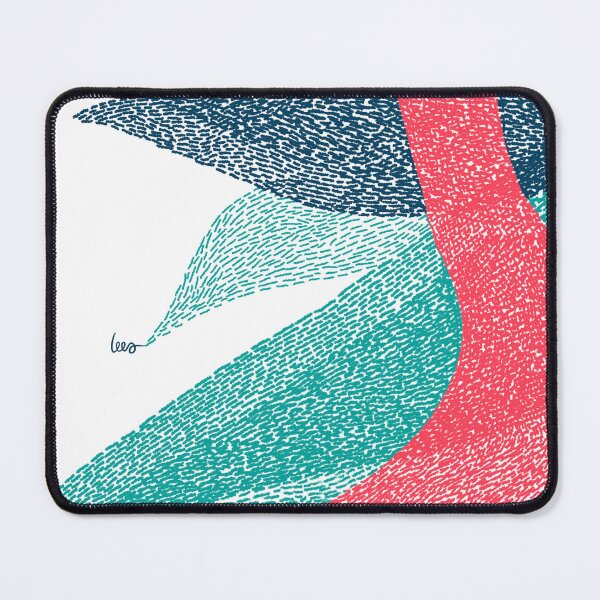 Item preview, Abstract (blue red turquoise / white background) designed and sold by MentaLee.