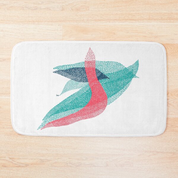 Item preview, Abstract (blue red turquoise / white background) designed and sold by MentaLee.