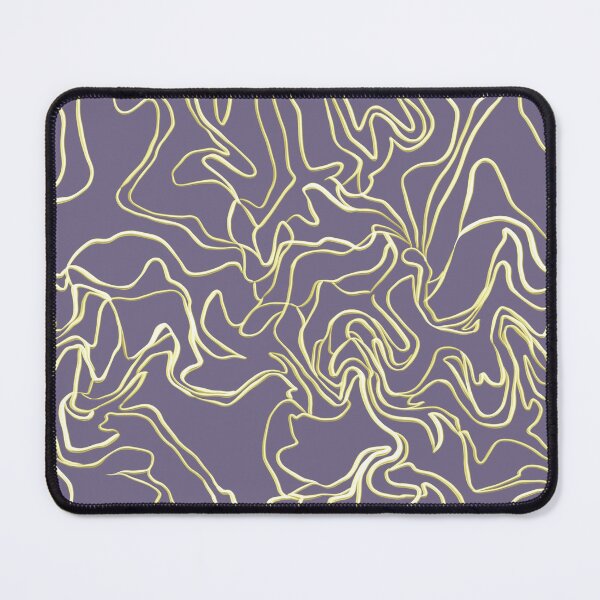 Item preview, Flowing Gold Lines Abstract Pattern with Purple designed and sold by AloraDawnEve.