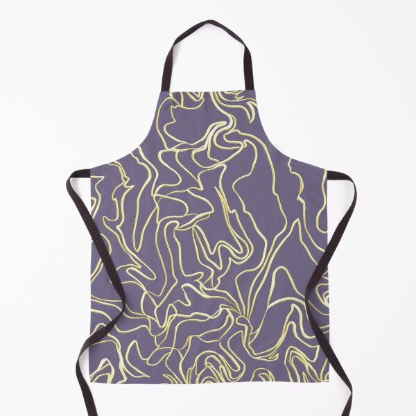 Item preview, Flowing Gold Lines Abstract Pattern with Purple designed and sold by AloraDawnEve.