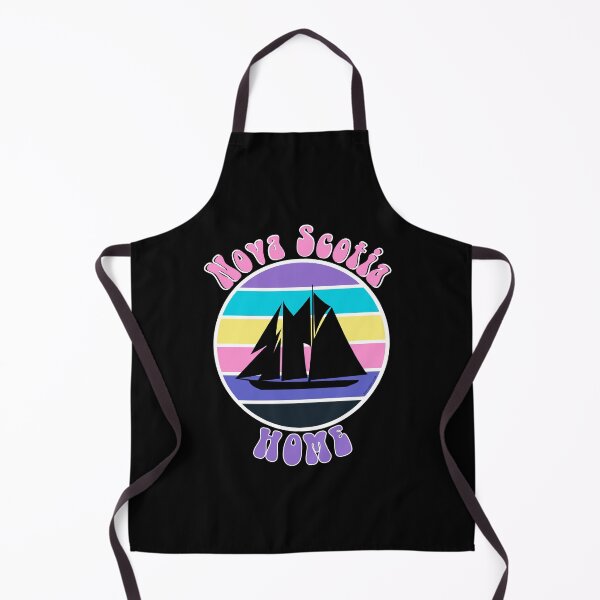 Item preview, 80s Nova Scotia Retro Circle with Bluenose Schooner designed and sold by Kevin Cameron.