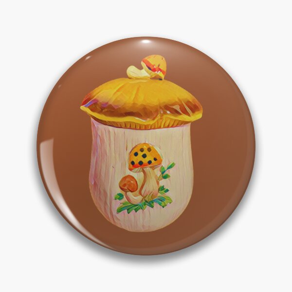 Item preview, Single Merry mushroom vintage canister designed and sold by Neeshki.