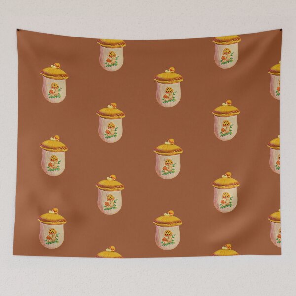Item preview, Single Merry mushroom vintage canister designed and sold by Neeshki.
