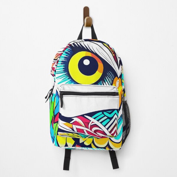 Item preview, Colourful head of an cute owl tattoo designed and sold by posterflunz.