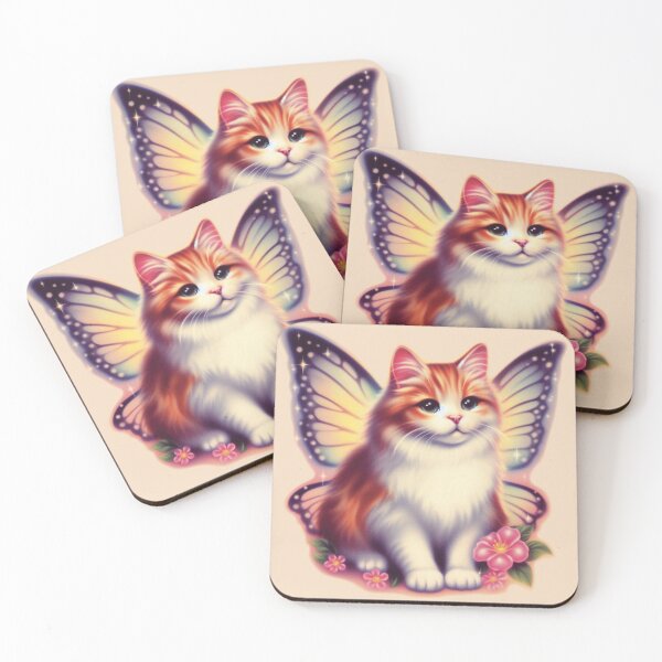 Item preview, Incredibly Cute Cat With Fairy Wings designed and sold by bearslover.