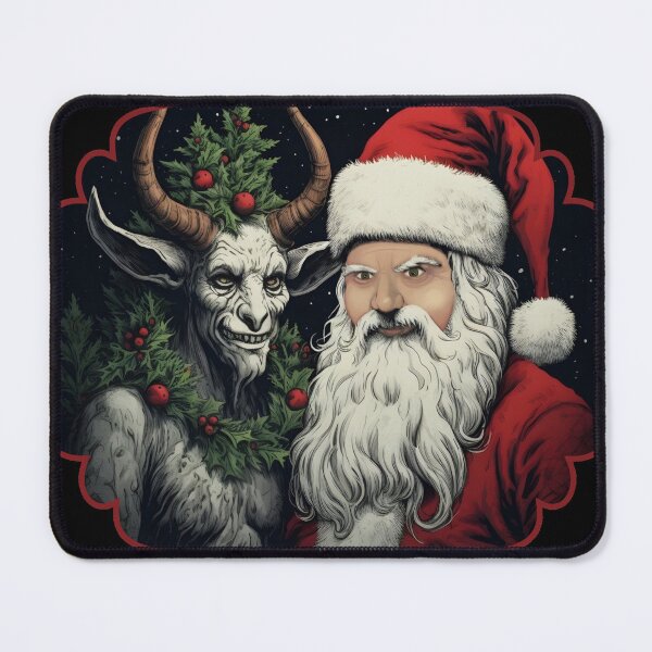 Item preview, Krampus and Santa designed and sold by Kary Pearson.