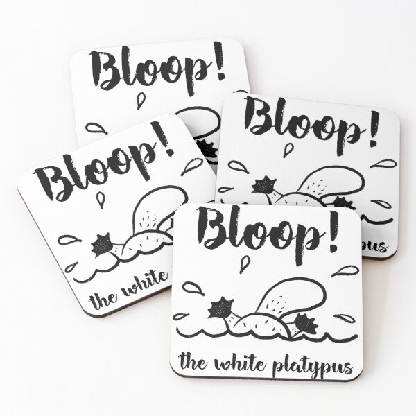 Item preview, Bloop the white platypus designed and sold by Lulu-Bells.