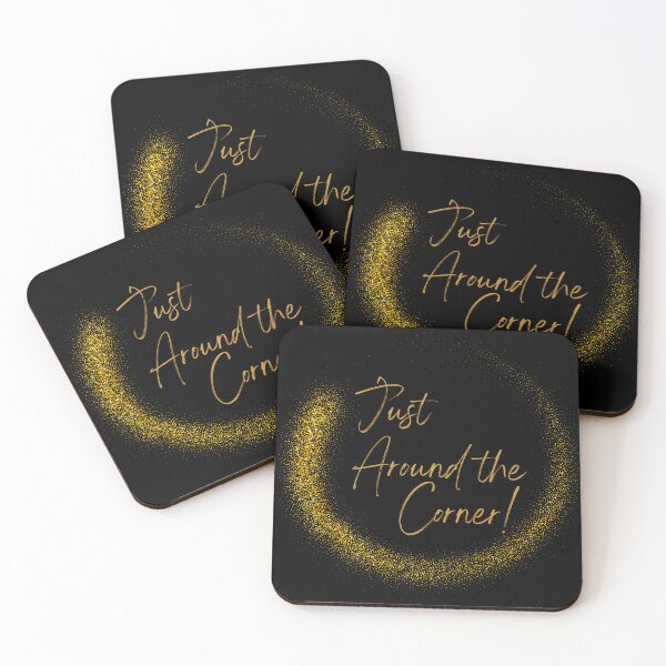 Item preview, JW, Just Around the Corner, Black Gold Luxury designed and sold by GiftableGems.
