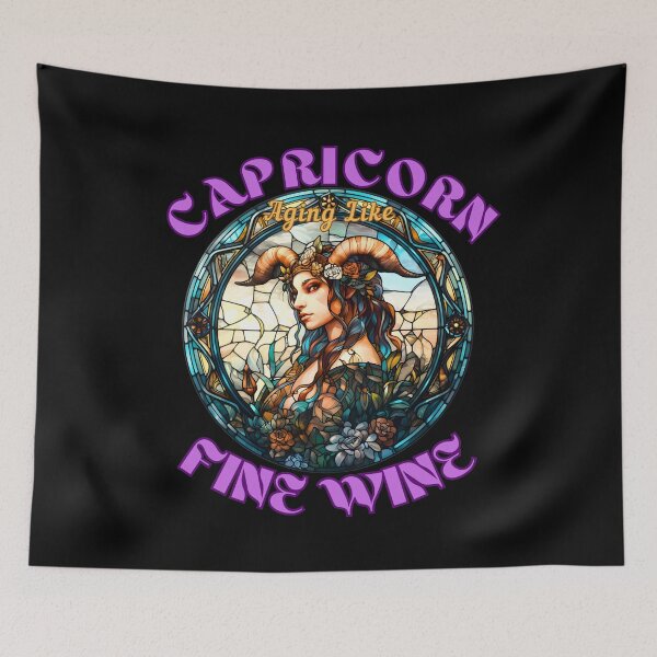 Item preview, Capricorn: Aging Like Fine Wine. capricorn girl designed and sold by ZodiacWonders.