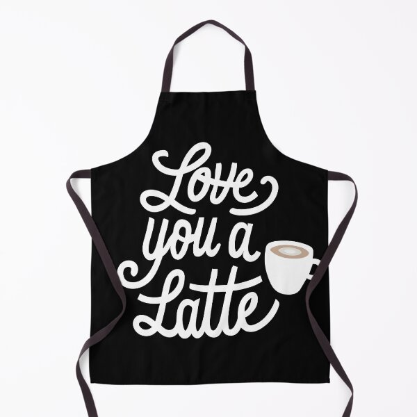 Item preview, Love You a Latte - Funny Valentine's (White Text) designed and sold by Spiprinto.