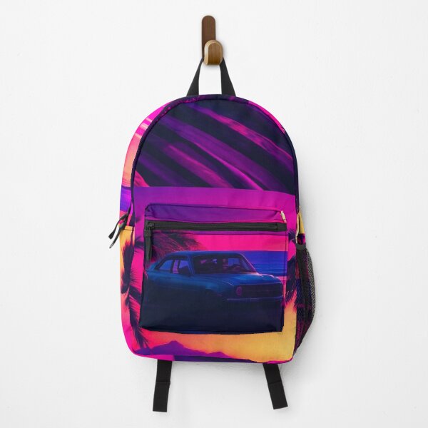 Item preview, Vibrant Retro Vaporwave Sunset Palm Trees Aesthetic Vintage Car designed and sold by SassyArtistry.