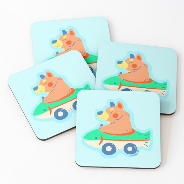 Item preview, Car Creature - Fish Car & Bear (Original Colours) designed and sold by Gremren.