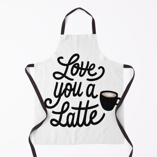 Item preview, Love You a Latte - Funny Valentine's (Black Text) designed and sold by Spiprinto.