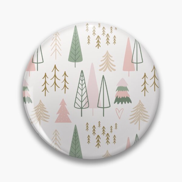 Item preview, Christmas trees vintage pattern designed and sold by FatBirdie.