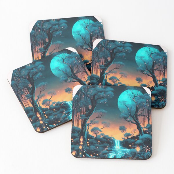 Item preview, Lanterns By The River On A Quiet Night I designed and sold by SilverSunStudio.