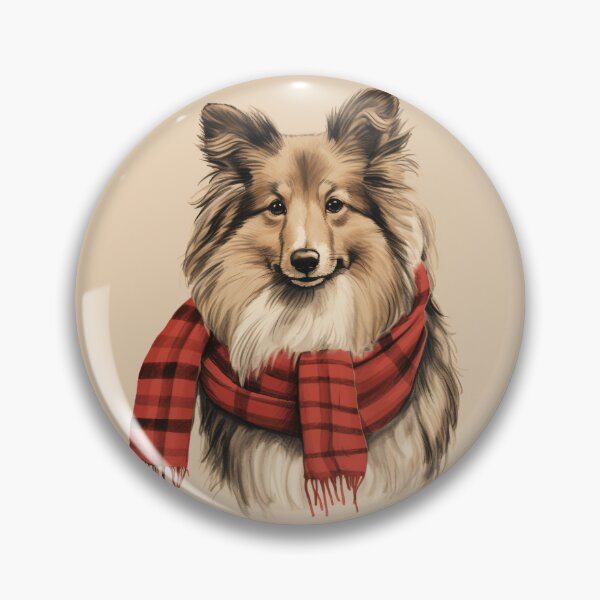 Item preview, Shetland Sheepdog Sheltie Christmas Plaid Watercolor designed and sold by rafaeltto.