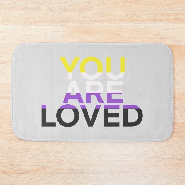 Item preview, You are loved (non-binary) designed and sold by Cosmic Kitty Colors.