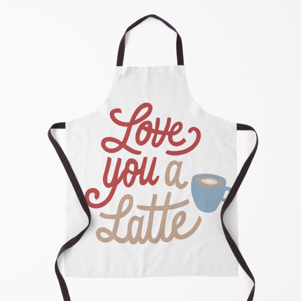 Item preview, Love You a Latte - Funny Valentine's (Red and Latte Text) designed and sold by Spiprinto.
