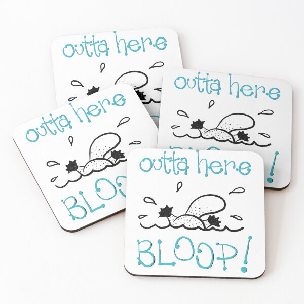 Item preview, Bloop the white platypus - outta here designed and sold by Lulu-Bells.